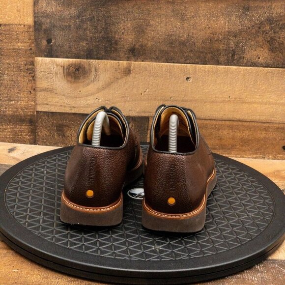 SAM HUBARD MENS DRESS SHOES BROWN LEATHER OXFORDS BUSINESS CASUAL SIZE 8M - Picture 7 of 9